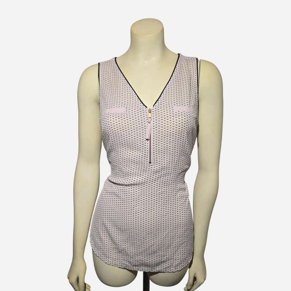 Candie's Light‎ Pink Sleeveless Chemise with Black Trim